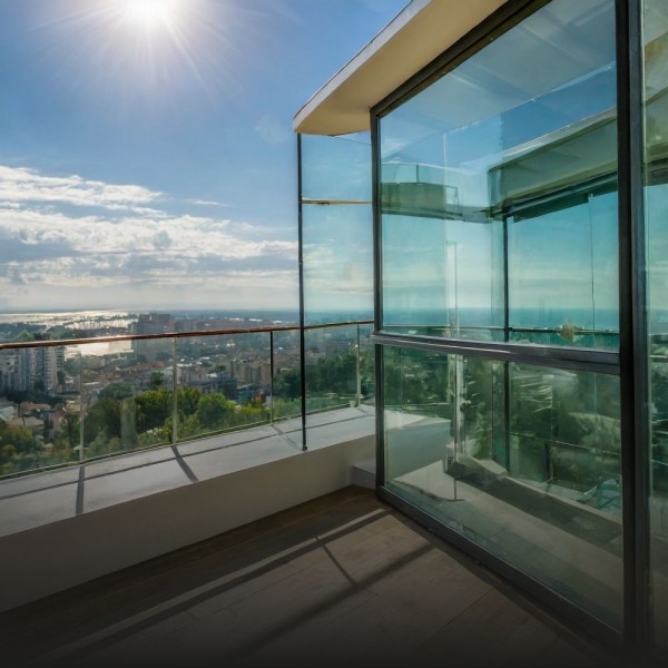 Balkon korkuluklari camlı